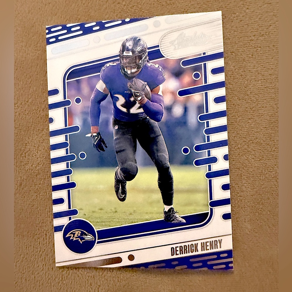 Derrick Henry 2024 Panini Absolute Baltimore Ravens NFL Football Trading Card